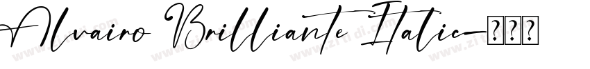 Alvairo Brilliante Italic字体转换
